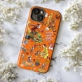 thumbnail image 5 of Curious Monkey Halloween Phone Case, Classic Bold Orange Trick or Treat iPhone Cover, Festive Cartoon Fall Protective Case for iPhone 16 15 14 13 12 11 Plus Pro Max Mini, 5 of 6