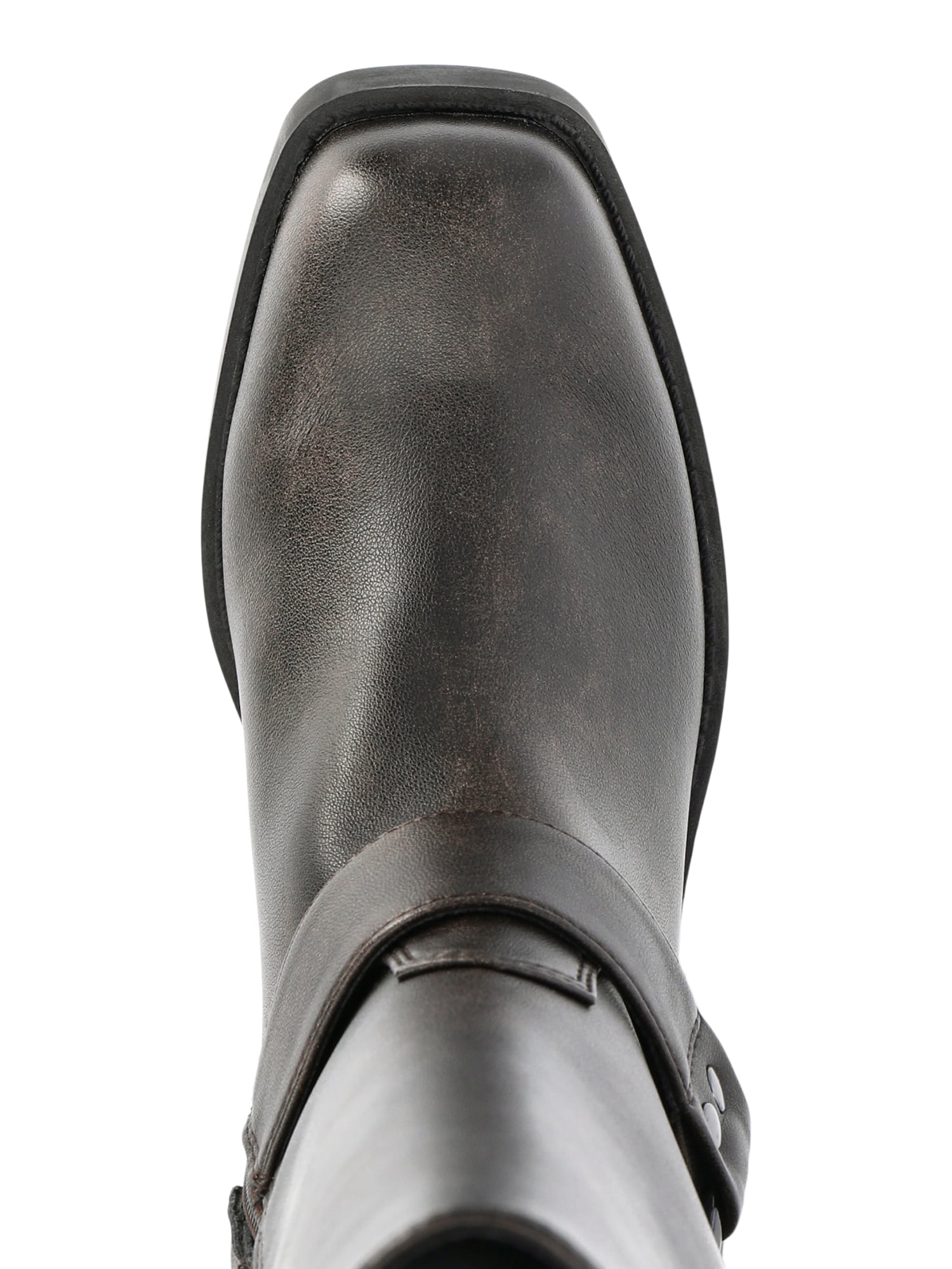 Time and Tru Women's Moto Hardware Boots, Wide Width Available