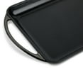 Thyme & Table Enameled Cast Iron Griddle, Black