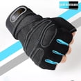 thumbnail image 2 of L 1 par de guantes de Fitness de medio dedo, guantes de gimnasio, guantes de levantamiento de pesas para Fitness, entrenamiento de culturismo, ejercicio deportivo, guante de entrenamiento deport, 2 of 5