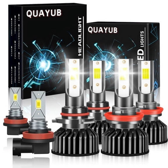 For Nissan Murano 2009-2014 Combo LED Headlight Hi-Low Fog Light Bulbs Kit