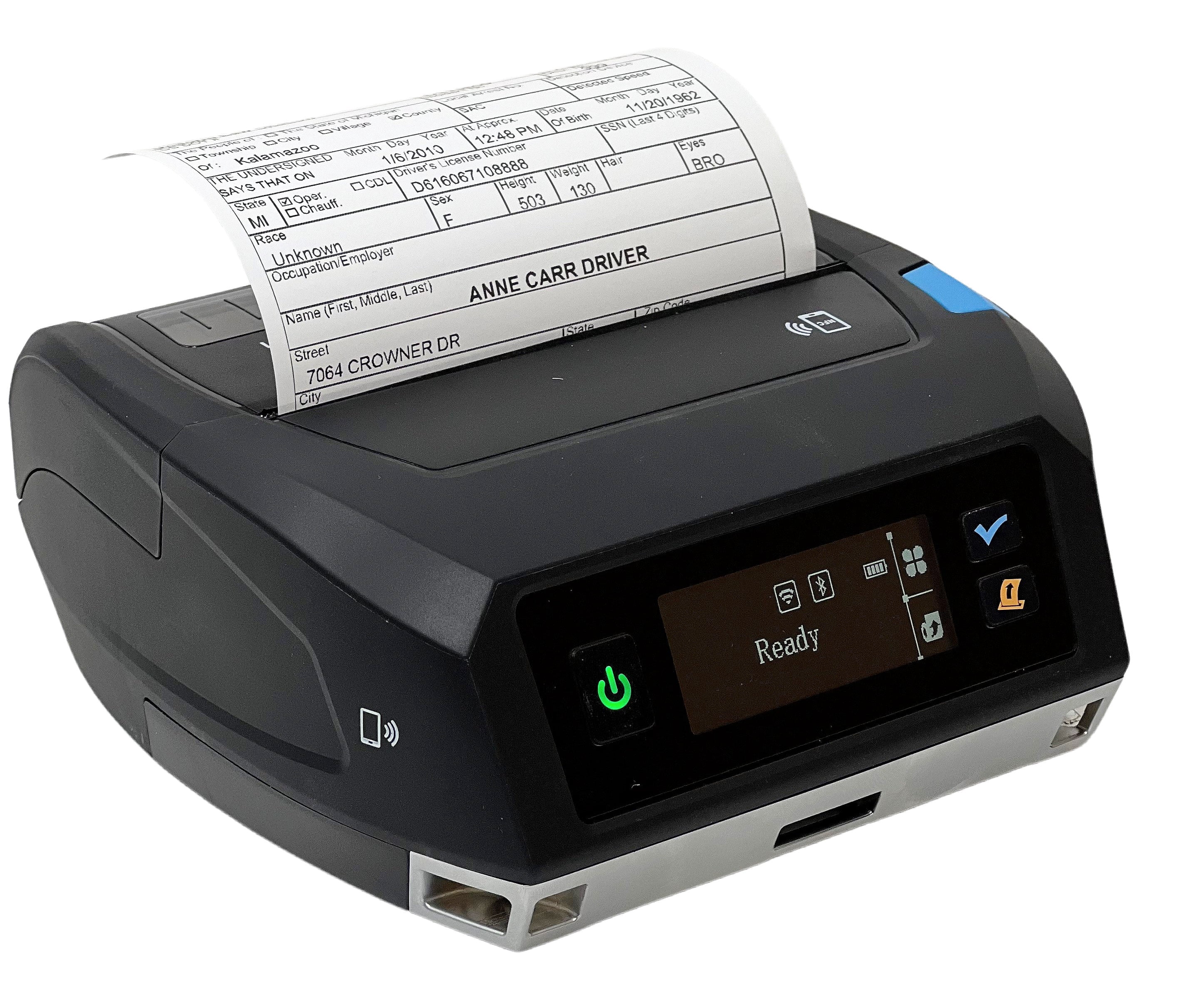 Printek 93944 FP641 Direct Thermal 4" printer with dual radio Bluetooth and WiFi Without Battery