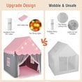 thumbnail image 5 of CIPACHO Kids Playhouse Tent with Star Lights and Mat, Kids Toddler Play Tent, Pink, 5 of 5