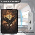 thumbnail image 5 of POLERO RV Door Window Shade Cover, Sun Blackout Fabric for UV Rays Protection for Camper Privacy Entrance Bald Eagle Cross Pattern (17.3x26 inch), 5 of 7