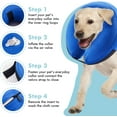 Inflatable Dog Cone Collar (L Size), Soft Blowup Protective Recovery