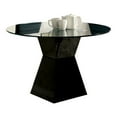 thumbnail image 2 of Furniture of America Dorazio Round Glass Top Dining Table in Black, 2 of 3