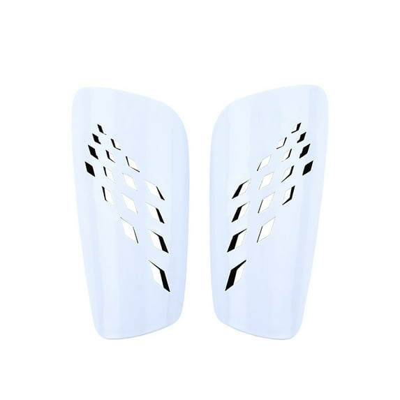 Visland 1 Pair Football Shin Guards Easy to Wear Strong Sturdy Cushioning Breathable Design Training Ground Accessory EVA Sport Wearing Leg Guard for Running