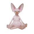 thumbnail image 2 of Estatuillas de gatos Estatua de meditación de Buda Yoga Animal Gatos Arte Escultura Decoración, 2 of 3
