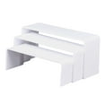 thumbnail image 1 of Abbracc 3 Pcs Acrylic Display Stand Display Rack Holder Shelf Multi-Tier Multifunctional white, 1 of 9