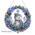 thumbnail image 6 of 3D Fabric Poke Wreath Art DIY Kit, No-Sew Christmas Front Door Wreath Craft Kit for Adults Beginners, Holiday Gift Mzrulpne, 6 of 7