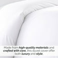 thumbnail image 3 of Neutral Solid Color 3-Piece Duvet Cover Set by Southshore Fine Linens, 3 of 9