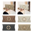 thumbnail image 2 of Aurgiarme Straw Clutches Purse for Women Crossbody Bag Summers Beach Shoulder Bags Envelope Wallet Woven Evening Handbags Gifts, 2 of 9
