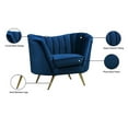 thumbnail image 5 of Meridian Furniture Margo Navy Velvet Chair, 5 of 8