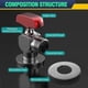 thumbnail image 2 of 1/2Inch All Copper Ball Valve, Hot&Cold Water Control Ball Valve, 2 of 5