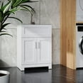 thumbnail image 4 of 24-inch Laundry Utility Cabinet | All-in-one Set for Laundry Room | Stainless Steel Sink & Eco-friendly MDF | Easy Clean & Drop Resistant, 4 of 4