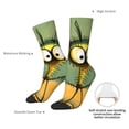 thumbnail image 4 of Sigee Quirky Cartoon 123 for Contrast Design Soft Moisture-Wicking Socks Crew Casual Athletic Stretchy Loose Middle Tube Socks, 4 of 6
