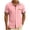 Pink, variant on Men's Short Sleeve Shirts Lapel Button Down Plaid Patchwork Tops Summer Loose Casual Stylish Shirt With Pocket (XL, Light Blue)