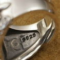thumbnail image 6 of 925 Sterling Silver Suffering Jesus Christ Punk Ring TA459 US Size 11.5, 6 of 16
