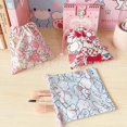 thumbnail image 3 of Hello Kitty-bolsa de almacenamiento Floral con cordón para mujer, bonita bolsa de maquillaje, organizador de joyería de dulces, regalo, 3 of 4
