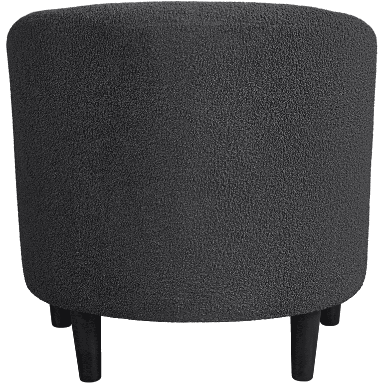Renwick Upholstered Barrel Accent Chair, Dark Gray photo 3