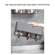 thumbnail image 5 of Cajón De Especias Colgado En Pared, Mueble De Cocina, Transparente, Con Tazón, Aplicable Horizontal Y Vertical, Organizador De Espacios Cálidos, Para Cocina Moderna, Metal, 2 Niveles, Para, 5 of 9