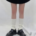 thumbnail image 5 of Medias sin dedos Botas calentadoras de piernas de punto Medias Calcetines largos de crochet unisex, 5 of 5
