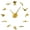 Gold, variant on Swimming Silhouette Frameless Wall Clock Stickers, DIY Modern Decorative Clocks for Living Room, Bedroom, Office - Easy to Install, Large 3D Clock Design (Gold,27in)