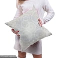 thumbnail image 4 of Ambesonne Grey White Fabric by the Yard Upholstery, Romantic Bridal Lace, 3 Yards, Grey White, 4 of 4