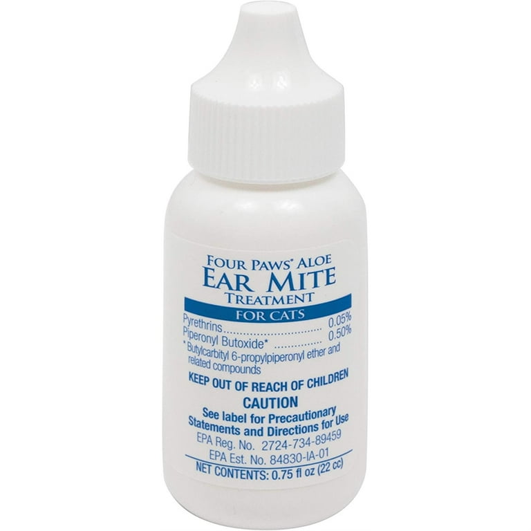 Four Paws Ear Mite Remedy For Cats Walmart