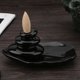 thumbnail image 5 of Hztyyier Soporte de Incienso de reflujo Incensario de cerámica de Esmalte Negro Hecho a Mano Incensario de Cono para casa de té Gratis 10 Piezas Conos de Incienso resurrección adornos Higoodz Artesanía, 5 of 7