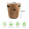 thumbnail image 2 of 7 Gallon Grow Bags, 6-Pack, Reusable Breathable Non-woven Planting Pots with Handles and Access Flap(Brown), 2 of 6