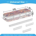 thumbnail image 3 of Plastic Pencil Box Large Capacity Pencil Boxes Clear Boxes with Snap-Tight Lid Stylish Office Supplies Storage Organizer Box Abstract Pizza Pattern, 3 of 7