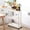 White, variant on Generic Storage Cart 3-Tier Slim Mobile Shelving Unit Rolling Bathroom Carts for Kitchen Bathroom Laundry Room, Plastic & Stainless Steel