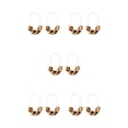 thumbnail image 3 of Minnieouse 1 par de aretes en forma de U con estampado de leopardo para niñas adolescentes Light Tortie tortuga ligera 5piezas Minnieouse CBP234266, 3 of 6