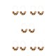 thumbnail image 1 of Jumpingount 1 par de aretes en forma de U con estampado de leopardo para niñas adolescentes Light Tortie tortuga ligera 5piezas Jumpingount CBP234266, 1 of 6