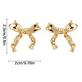 thumbnail image 2 of Fiudx Pendientes En Oro, Alegría En Aleación En Forma de Lazo, Ligeros y Uso Diario, Ideales Como Regalo de Moda, para San Valentín o El Día de La Madre, Accesorio de Moda para Mujer, Incluye Una Bon, 2 of 5