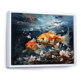 thumbnail image 2 of Designart "Glimpse Fish China Art painting II" China Art Floater Framed Canvas Print, 2 of 7