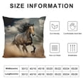 thumbnail image 5 of Shangniulu Safari Horses Throw Pillow Cover American Western Animals Horse Running in dust Farmhouse Cushion Case for Sofa Couch Multiple Sizes Available, 5 of 5