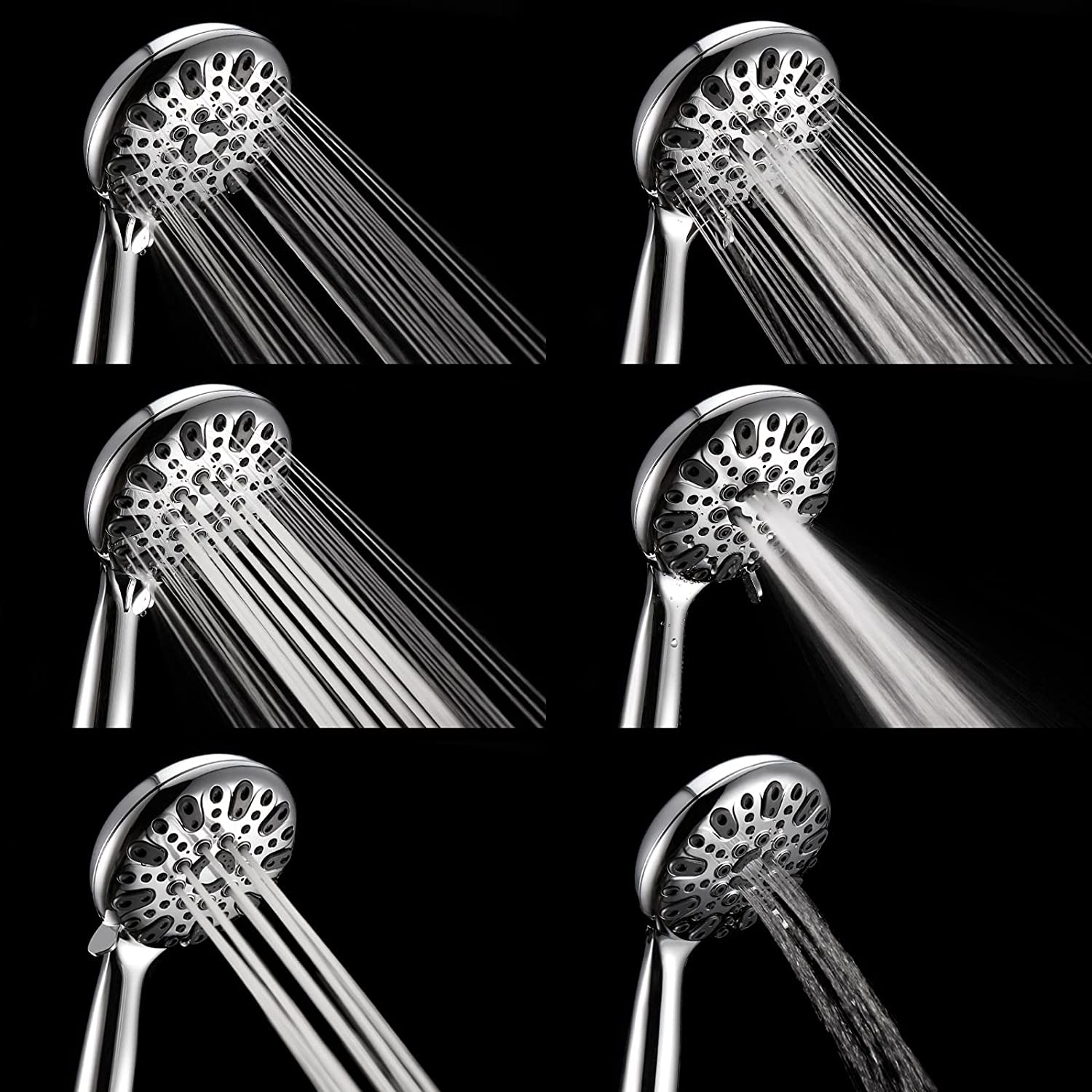 Couradric Handheld Shower Head with 6 Spray Settings photo 4