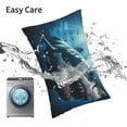 thumbnail image 5 of Kdxio Cotton Pillow Cases 20"x30" Pillowcases,Soft and Breathable Bedroom Pillow Cases-3D Realistic Shark-No Pillow Core, 5 of 5