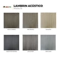 thumbnail image 3 of Lambrin Acústico Pino Bronce Panel decorativo Para Muro Tipo Madera 60x60cm 4pz, 3 of 8