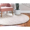 thumbnail image 4 of Unique Loom 3146002 6 Pi 7 Po x 6 Pi 7 Po Tapis Rond Davos Shag&44; Lin, 4 of 5