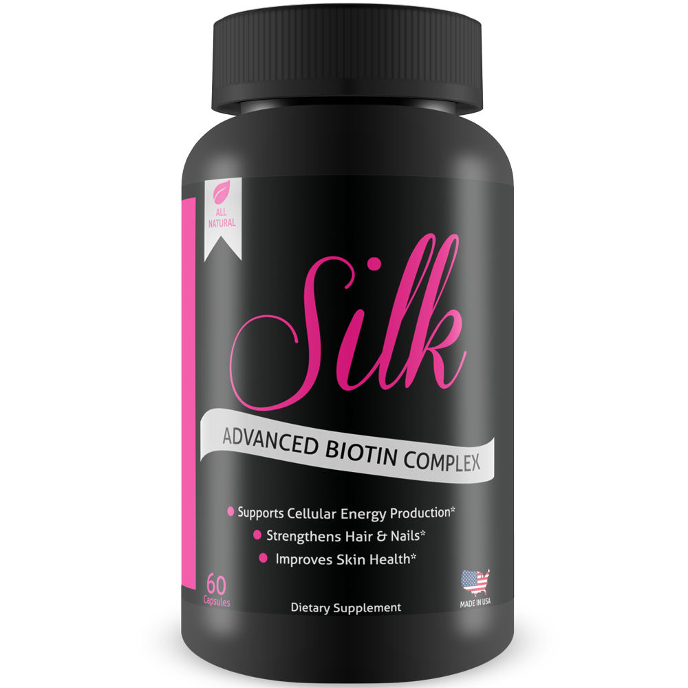 Silk Advanced Biotin Complex Promotes Stronger, Longer Hair