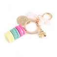 thumbnail image 3 of Colorful Mignon Macaron Eiffel Tour Porte-Clés Sac Pendentif Voiture Charme Décoration (Rose Rouge), 3 of 5