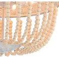 thumbnail image 6 of Vanity Art 6 Light Unique Tiered Chandelier with Beaded Accents | Modern Hanging Lighting, Ceiling Lights Fixtures for Dining Room Living Room Bed Room Kitchen SYB6266WO-LT, 6 of 9