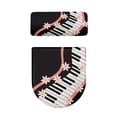 thumbnail image 2 of HELLHERO Durable for Indoor Home Adjustable Toilet Lid Covers Universal Elastic Bottom Non-Slip Piano Keyboard, 2 of 7