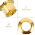 thumbnail image 3 of VERDANVERSE 6Ud Ferrules De Metal Dorado Para Guitarra Con Espaciadores Y Anillos De Ajuste, 3 of 6