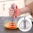 thumbnail image 4 of Stainless Steel Semi-Automatic Whisk, Hand Push Whisk Blender, Egg Whis-k, Hand Push Mixer Stirrer Tool for Cooking Kitchen Home Egg Milk for Stirring, 4 of 9