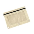 thumbnail image 3 of Pencil Pouch for 3 Ring Binder, Binder Pencil Pouch with Smooth Zipper, Clear Window Pencil Case for Binder, Zipper Pencil Pouches, Big Capacity 3 Ring Binder Pencil Bag,10 x 7in, 3 of 7