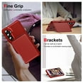 thumbnail image 6 of for Samsung Galaxy S24 Ultra Case Premium Leather RFID Blocking Wallet with Card Holder, Back Flip Cover Kickstand Magnetic Closure Shockproof Heavy Duty Case for Samsung Galaxy S24 Ultra,Red, 6 of 8